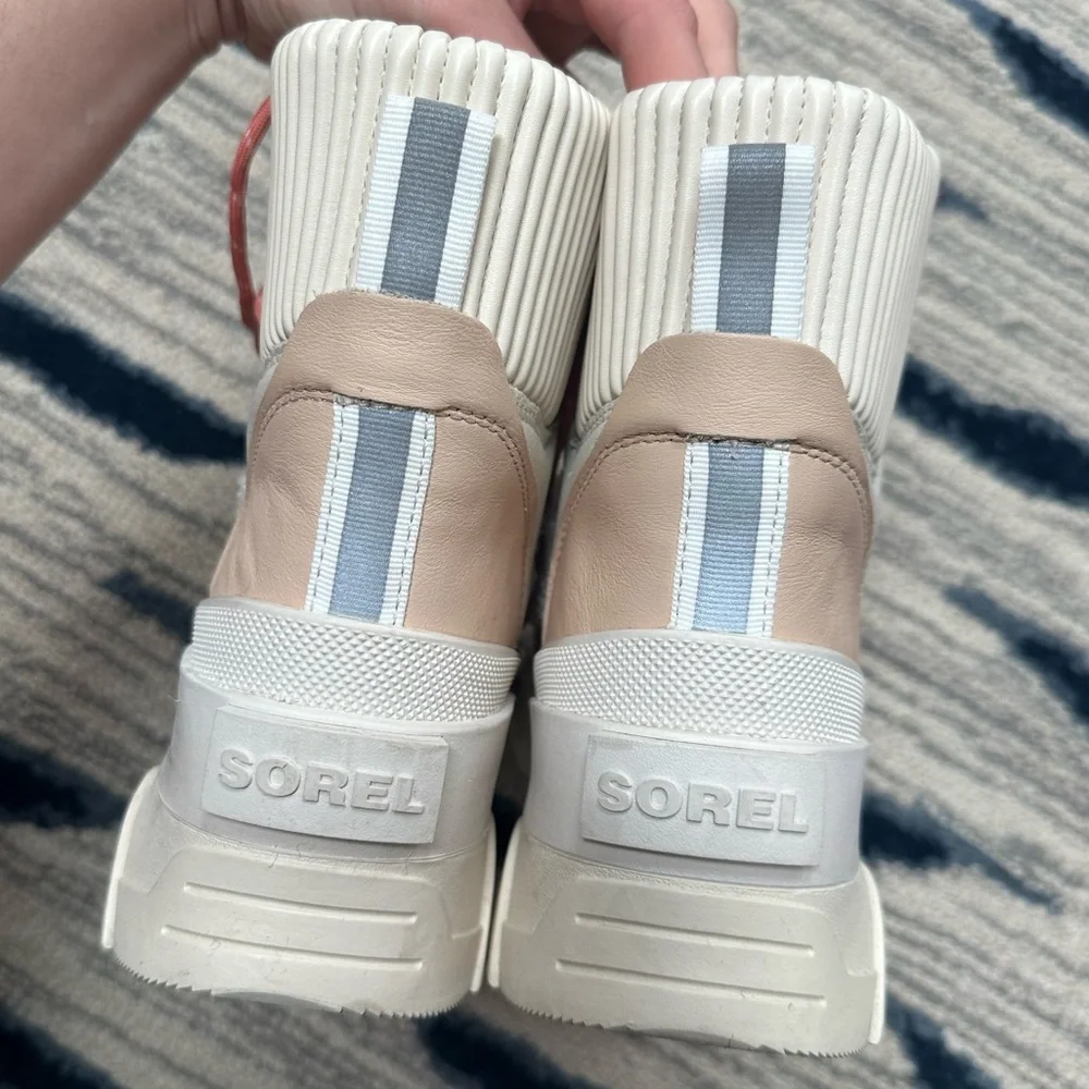 🆕 Sorel Brex Faux Shearling Waterproof Boot Nova Sand Sz 10 - Picture 6 of 7